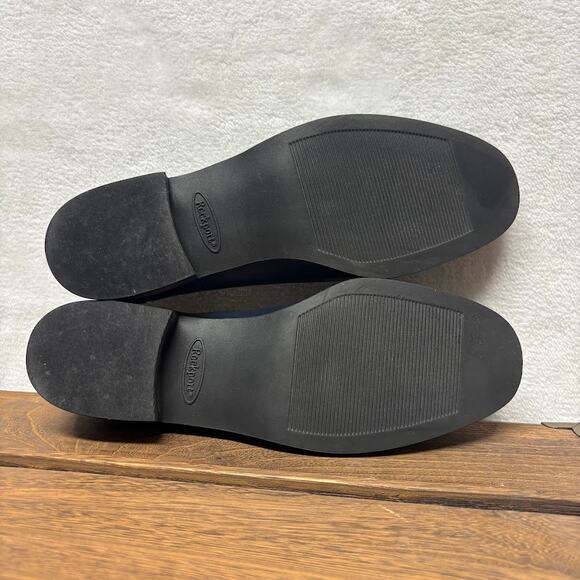 Rockport Total Motion Leather Slim Slip On Loafer Navy Blue Womens Size 7M - Picture 9 of 9